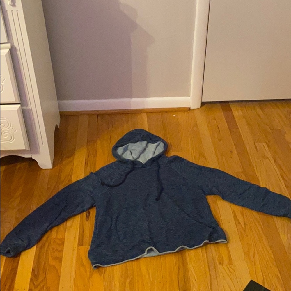 Blue hoodie